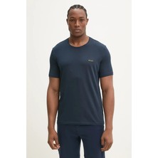 Boss Erkek Regular Fit Kısa Kollu Düz Bisiklet Yaka Mavi T-Shirt 50515312-406
