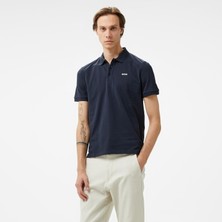 Hugo Erkek Polo Yaka Regular Fit Pamuklu Kısa Kollu Lacivert Polo Yaka T-Shirt 50466182-406