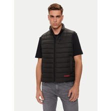 Hugo Erkek Slim Fit Dik Yaka Şişme Siyah Yelek 50517743-001
