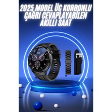 Akıllı Saat Yeni Nesil Üç Kordonlu Nabız Ölçer Çağrı Cevaplama - Lisinya