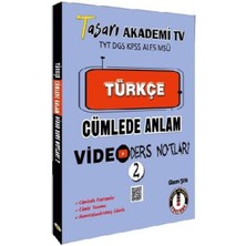 Lisinya Tasarı Tyt Dgs Kpss Aless Msü Türkçe Cümlede Anlam Video Ders Notları