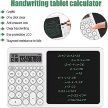 Çok Amaçlı Digital Hesap Makinesi LCD Ekran Yazma Tableti Ofis Okul Için Silinebilir El Yazısı Not Defteri - Lisinya