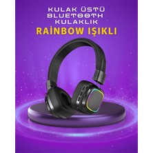 Renkli Işık Efektli Bluetooth 5.3 Müzik Kulaklığı - Lisinya