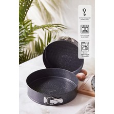 PremiumPort Iki Parçalı Kelepçeli Kek Kalıbı Seti, Pratik ve Şık Tasarım