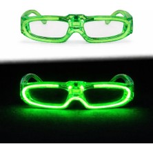 Osense Yeşil LED Işıklı Parti Gözlüğü 3 Modlu – Glow &amp; Gece Eğlence Gözlüğü