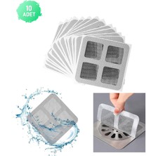 PremiumPort 10'lu Banyo Mutfak Lavabo Gider Filtresi ve Koku Önleyici Set