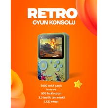 500 Oyun Hafızalı G5 Game Box - Renkli LCD Ekranlı - Lisinya