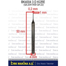 Brk Mdf - Ahşap Mikron Çap:1 mm Freze Karbür