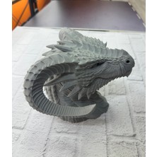 Asılabilir / Masaüstü Ejderha Modeli 3D Dekoratif Heykel 22X17 cm - Lisinya
