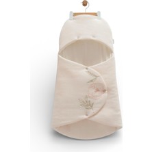 Caramell Şık Çiçek Nakışlı Bebek Ana Kucağı – Yenidoğan Için, Yumuşak ve Konforlu