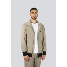 Boss Erkek Regular Fit Fermuar Kapamalı Uzun Kollu Dik Yaka Gri Eşofman Takımı 50531912-334