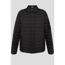 Boss Erkek Kol Cebi Logo Detaylı Polo Yaka Siyah Ceket 50542781-001