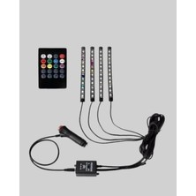 4 Parça Rgb LED Araç Içi Aydınlatma Sistemi - Lisinya
