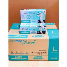 Şeylişeyler - Bimel Pudrasız Lateks Muayene Eldiveni – Large – 1 Paket