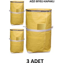 Joker Kırtasiye Branda Taşıma Tekstil Çuvalı Iş-Ev Tipi Taşıma (100CMX50CM+40CM) Ağzı Biyeli-Kapaklı-Ipli