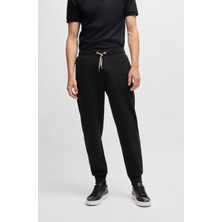 Boss Erkek Bağcıklı Marka Logolu Spor Stil Siyah Pantolon 50527205-001
