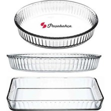 Teknotrust 3'lü Fırın Tepsisi Seti, Dayanıklı ve Şık Pişirme Gereci