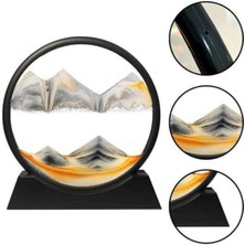 3D LED Işıklı Kum Saati Gece Lambası Hareketli Sulu Kum Saati Orta Boy - Lisinya