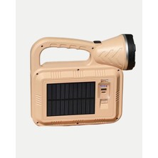 Alev Efektli Solar Lamba Cob Işıklı Taşınabilir Bahçe Kamp Aydınlatma - Lisinya