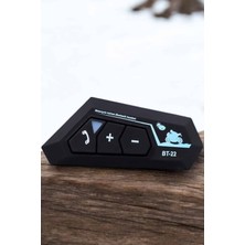 Interkom Intercom Kask Kulaklık BT22 Bluetooth Motosiklet Kulaklık 5.0 Bluetooth - Lisinya