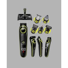 5 Başlıklı Şarjlı Tıraş Makinesi - Saç, Sakal, Burun ve Vücut Için Çok Fonksiyonlu Bakım Seti - Lisinya