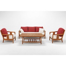 Luce Garden Paloma Ahşap Rattan Bahçe & Balkon Koltuk Takımı