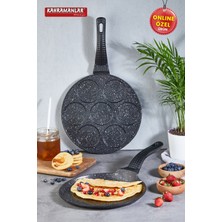 PremiumPort Pratik ve Şık 2'li Pankek ve Krep Tavası Seti, Lezzetli Yemekler Için Ideal