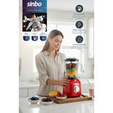 Allians Yüksek Performanslı 1.5l Cam Hazneli Turbo Blender Kırmızı