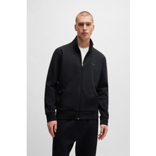 Boss Erkek Marka Logo Detaylı Regular Fit Uzun Kollu Siyah Sweatshirt 50506152-001