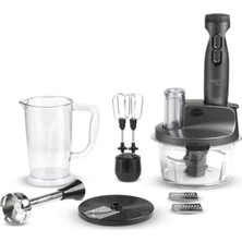 Allians Gourmet Pro Blender Seti, Metalik Gri, Çok Fonksiyonlu ve Şık Tasarım