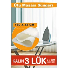 Feyza Design 3'lü Ütü Masası Süngeri Seti, Kılıf Altı ve Bez Altı Uyumlu