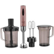 Allians Çok Işlevli Pembe Blender Seti, Güçlü ve Şık Tasarım