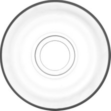 PremiumPort Şık 6'lı Klasik Cam Çay Tabağı Seti, Zarif Sunumlar Için Mükemmel