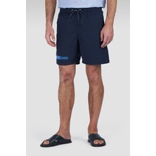 Paul & Shark Erkek Beli Ip Bağlamalı Logo Baskılı Kısa Lacivert Mayo 25415004-013