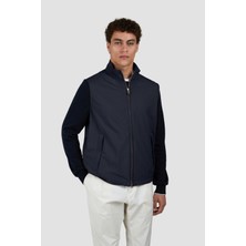 Paul & Shark Erkek Regular Fit Dik Yaka Fermuarlı Iç Cepli Lacivert Yelek 25412621-013