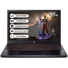 Acer Nitro V15 NH.QV2EY.001 I5-13420H 16GB 512GB SSD RTX4050-6GB 165Hz 15.6 Dos Taşınabilir Bilgisayar