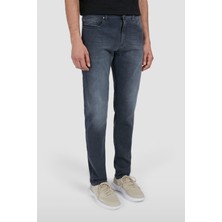 Paul & Shark Erkek Logolu 5 Cepli Denim Gri Jeans 25414107-J08