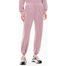 Kadın Elastik Bel Bandı Arkada Metalik Ea7 Logosu Yüksek Bel Pembe Eşofman Altı 7W000446 AF12643-UA272