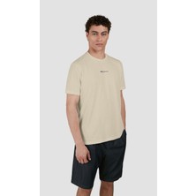 Paul & Shark Erkek Regular Fit Yuvarlak Yaka Ince %100 Pamuklu Kısa Kollu Bej T-Shirt 25411060-348
