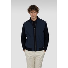 Paul & Shark Erkek Regular Fit Dik Yaka Saf Yün Içerikli Uzun Kollu Lacivert Triko 15311268-050