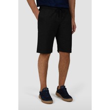 Paul & Shark Erkek Normal Bel Pamuklu Regular Fit Siyah Şort C0P1237-011