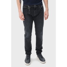 Paul & Shark Erkek Regular Fit Hafif Eskitme Desenli Düz Paça Gri Jeans 25414108-J09