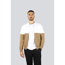 Paul & Shark Erkek Regular Fit Dik Yaka Uzun Kollu Beyaz-Bej Ceket 25411827-244