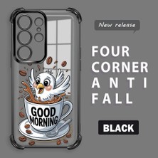 HONTINGA Samsung Galaxy S23 Ultra ile Uyumlu Şeffaf Kılıfı Düşüme Önleyici Basitlik Anti Düşme Kamera Korumali Kuş Desen Yumuşak Silikon Telefon Kılıfı Kadın ve Erkek Için Uygundur K3-0216