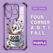 HONTINGA Infinix Hot 40I ile Uyumlu Şeffaf Kılıfı Düşüme Önleyici Basitlik Anti Düşme Kamera Korumali Kuş Desen Yumuşak Silikon Telefon Kılıfı Kadın ve Erkek Için Uygundur K3-0216