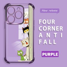 HONTINGA Infinix Smart 8 ile Uyumlu Şeffaf Kılıfı Düşüme Önleyici Basitlik Anti Düşme Kamera Korumali Kedi Desen Yumuşak Silikon Telefon Kılıfı Kadın ve Erkek Için Uygundur K3-0217