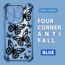 HONTINGA Tecno Spark Go 2024 ile Uyumlu Şeffaf Kılıfı Düşüme Önleyici Basitlik Anti Düşme Kamera Korumali Kelebek Desen Yumuşak Silikon Telefon Kılıfı Kadın ve Erkek Için Uygundur K3-0215