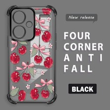 HONTINGA Xiaomi Redmi Note 13 Pro Plus 5g ile Uyumlu Şeffaf Kılıfı Düşüme Önleyici Basitlik Anti Düşme Kamera Korumali Visne Desen Yumuşak Silikon Telefon Kılıfı Kadın ve Erkek Için Uygundur K3-0211