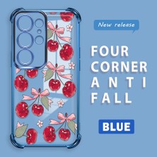 HONTINGA Samsung Galaxy S25 Ultra ile Uyumlu Şeffaf Kılıfı Düşüme Önleyici Basitlik Anti Düşme Kamera Korumali Visne Desen Yumuşak Silikon Telefon Kılıfı Kadın ve Erkek Için Uygundur K3-0211