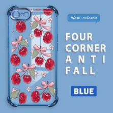HONTINGA iPhone Se 2022 ile Uyumlu Şeffaf Kılıfı Düşüme Önleyici Basitlik Anti Düşme Kamera Korumali Visne Desen Yumuşak Silikon Telefon Kılıfı Kadın ve Erkek Için Uygundur K3-0211
